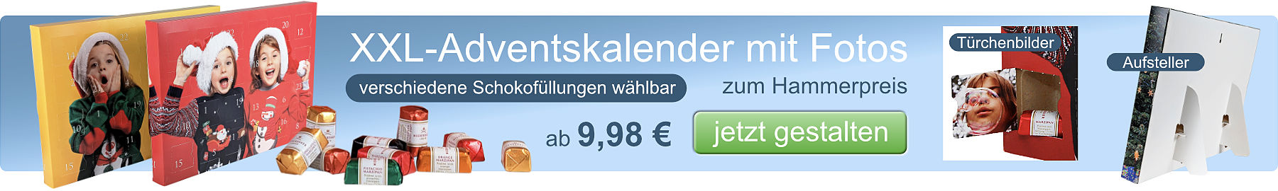 Adventskalender jetzt bestellen