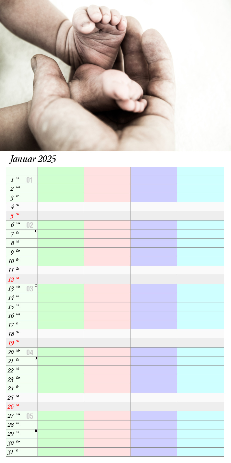 Kostenlos Familienkalender 2020 und 2021 zum selbst ...